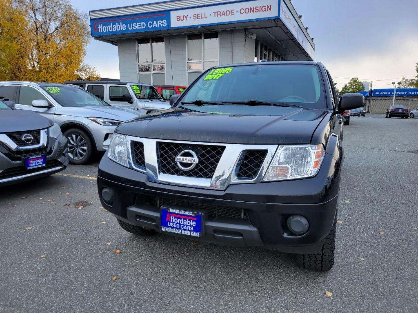 2017 BLACK NISSAN FRONTIER S (1N6AD0EV5HN) with an 4.0L engine, Automatic transmission, located at 929 East 8th Ave, Anchorage, AK, 99501, (907) 274-2277, 61.214783, -149.866074 - Photo#0