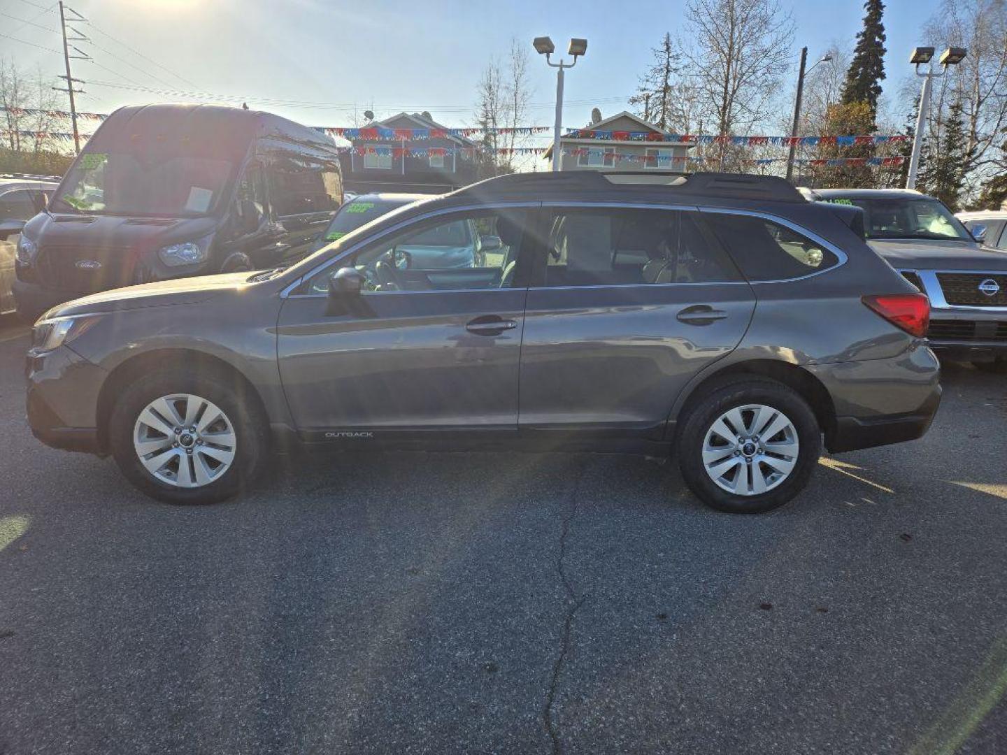 2019 GRAY SUBARU OUTBACK 2.5I PREMIUM (4S4BSAFC4K3) with an 2.5L engine, Continuously Variable transmission, located at 929 East 8th Ave, Anchorage, AK, 99501, (907) 274-2277, 61.214783, -149.866074 - Photo#1