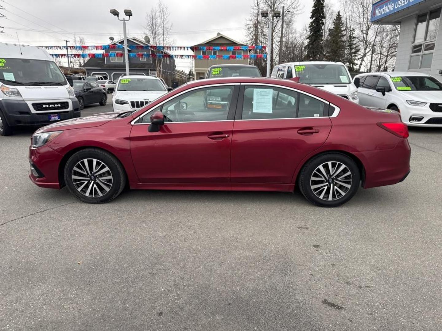 2018 MAROON SUBARU LEGACY 2.5I PREMIUM (4S3BNAF67J3) with an 2.5L engine, Continuously Variable transmission, located at 929 East 8th Ave, Anchorage, AK, 99501, (907) 274-2277, 61.214783, -149.866074 - Photo#1