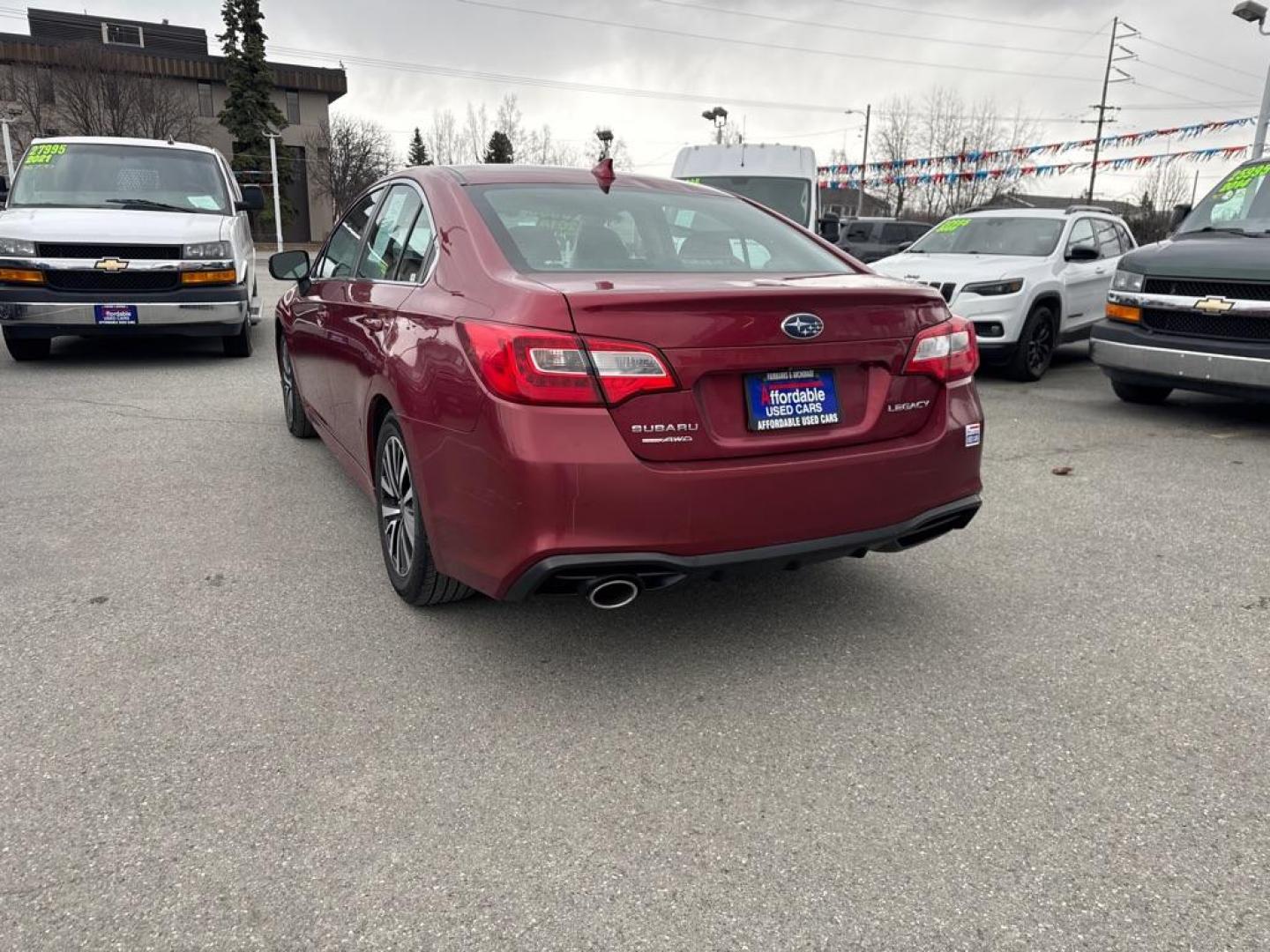2018 MAROON SUBARU LEGACY 2.5I PREMIUM (4S3BNAF67J3) with an 2.5L engine, Continuously Variable transmission, located at 929 East 8th Ave, Anchorage, AK, 99501, (907) 274-2277, 61.214783, -149.866074 - Photo#4