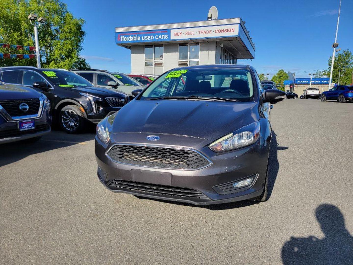 2018 GRAY FORD FOCUS SEL (1FADP3H27JL) with an 2.0L engine, Automatic transmission, located at 929 East 8th Ave, Anchorage, AK, 99501, (907) 274-2277, 61.214783, -149.866074 - Photo#0