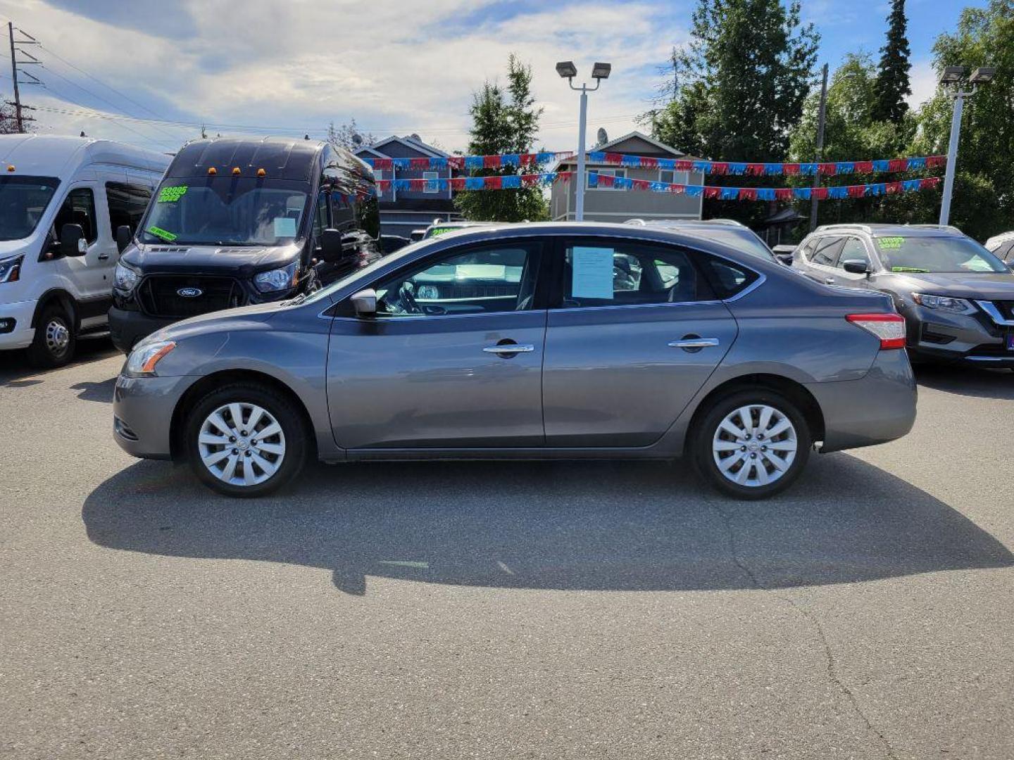 2015 GRAY NISSAN SENTRA S (3N1AB7AP9FY) with an 1.8L engine, Continuously Variable transmission, located at 929 East 8th Ave, Anchorage, AK, 99501, (907) 274-2277, 61.214783, -149.866074 - Photo#1