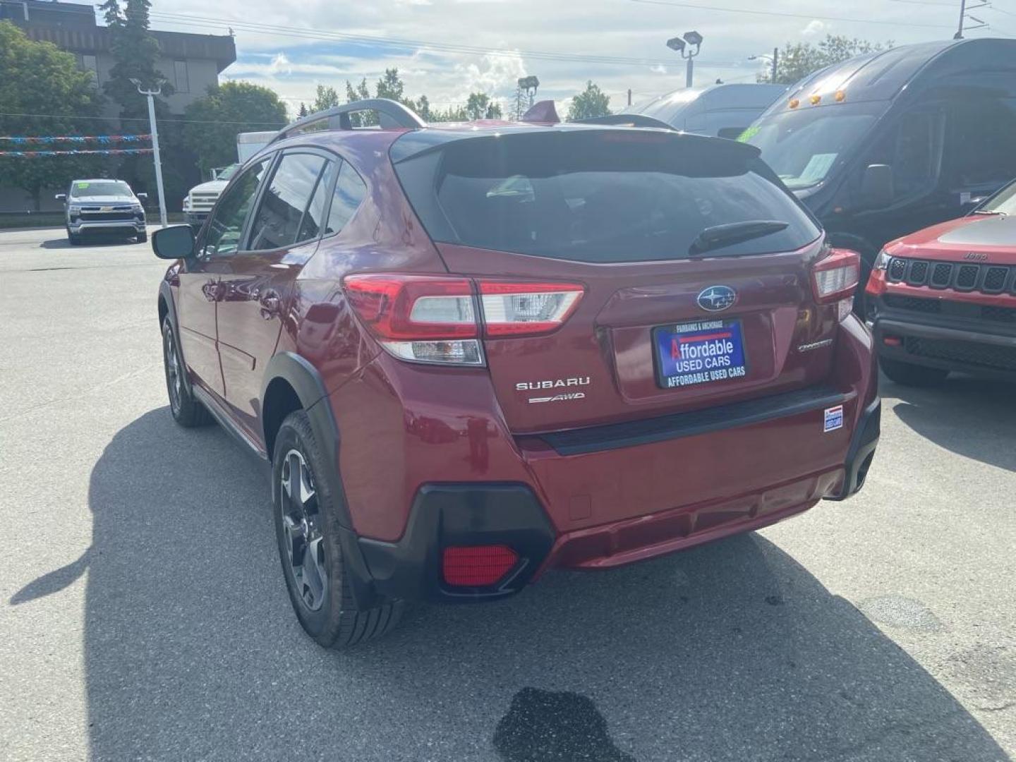 2018 MAROON SUBARU CROSSTREK PREMIUM (JF2GTABC3JH) with an 2.0L engine, 6-Speed Manual transmission, located at 929 East 8th Ave, Anchorage, AK, 99501, (907) 274-2277, 61.214783, -149.866074 - Photo#2