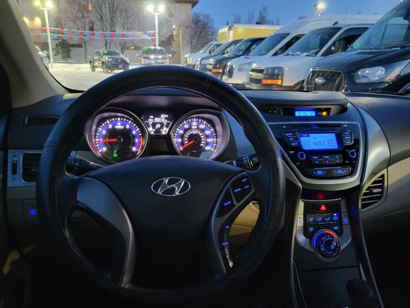 2013 BROWN HYUNDAI ELANTRA GLS (5NPDH4AE7DH) with an 1.8L engine, Automatic transmission, located at 929 East 8th Ave, Anchorage, AK, 99501, (907) 274-2277, 61.214783, -149.866074 - Photo#4