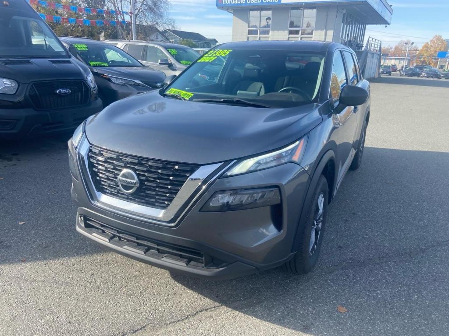 2021 GRY NISSAN ROGUE S (5N1AT3AB7MC) with an 2.5L engine, Continuously Variable transmission, located at 929 East 8th Ave, Anchorage, AK, 99501, (907) 274-2277, 61.214783, -149.866074 - Photo#0