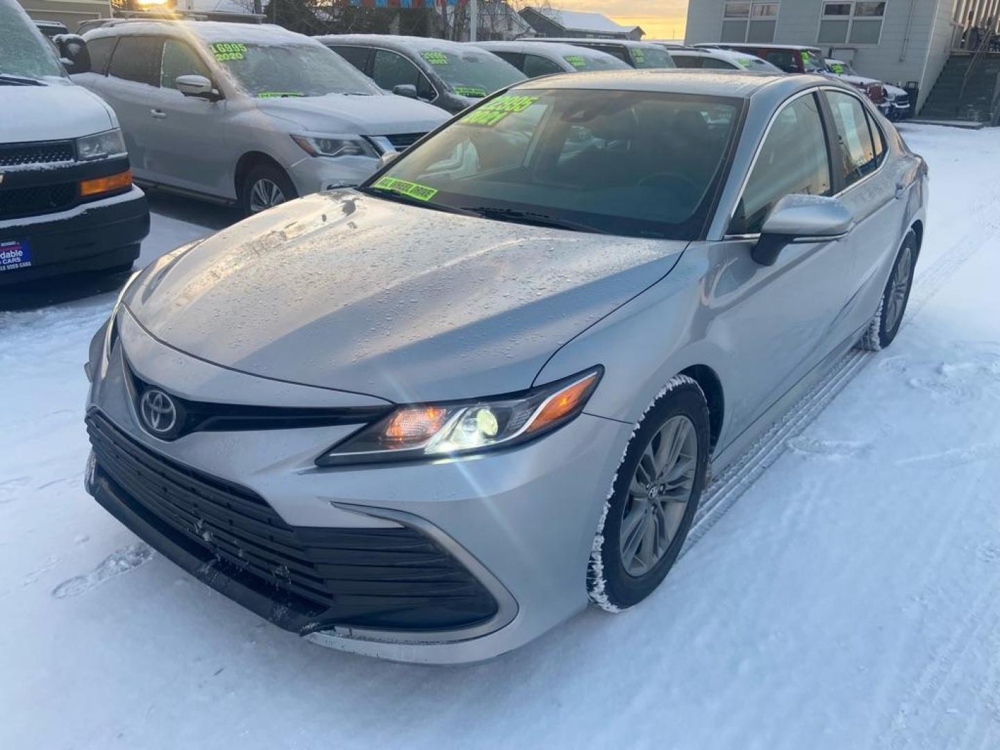 2021 SILVER TOYOTA CAMRY LE (4T1C11BK3MU) with an 2.5L engine, Automatic transmission, located at 929 East 8th Ave, Anchorage, AK, 99501, (907) 274-2277, 61.214783, -149.866074 - Photo#0