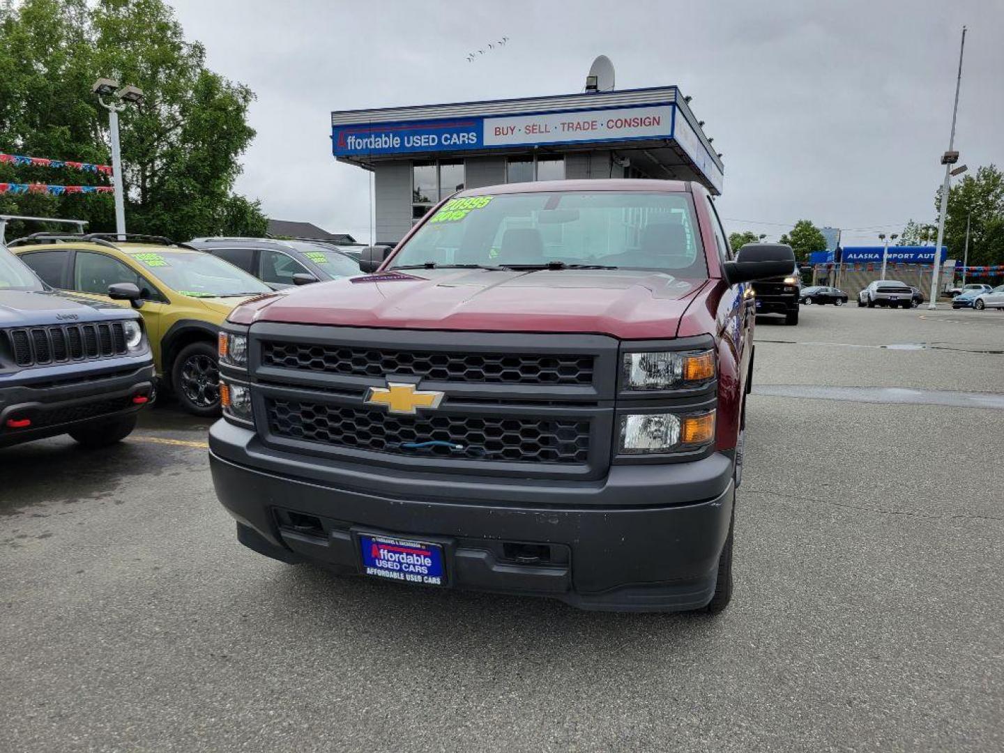 2015 MAROON CHEVROLET SILVERADO 1500 (1GCNKPEH4FZ) with an 4.3L engine, Automatic transmission, located at 929 East 8th Ave, Anchorage, AK, 99501, (907) 274-2277, 61.214783, -149.866074 - Photo#0