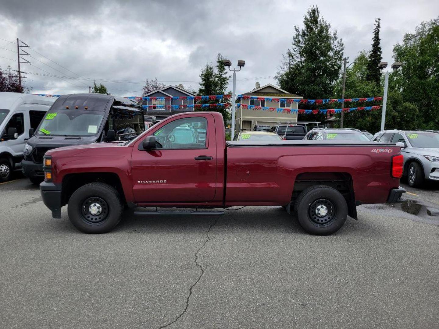 2015 MAROON CHEVROLET SILVERADO 1500 (1GCNKPEH4FZ) with an 4.3L engine, Automatic transmission, located at 929 East 8th Ave, Anchorage, AK, 99501, (907) 274-2277, 61.214783, -149.866074 - Photo#1