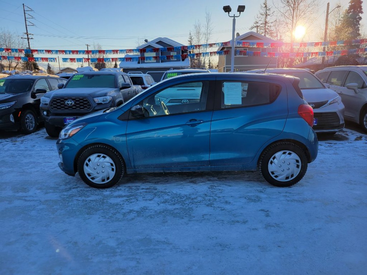 2021 BLUE CHEVROLET SPARK LS (KL8CB6SA0MC) with an 1.4L engine, Continuously Variable transmission, located at 929 East 8th Ave, Anchorage, AK, 99501, (907) 274-2277, 61.214783, -149.866074- Photo#1