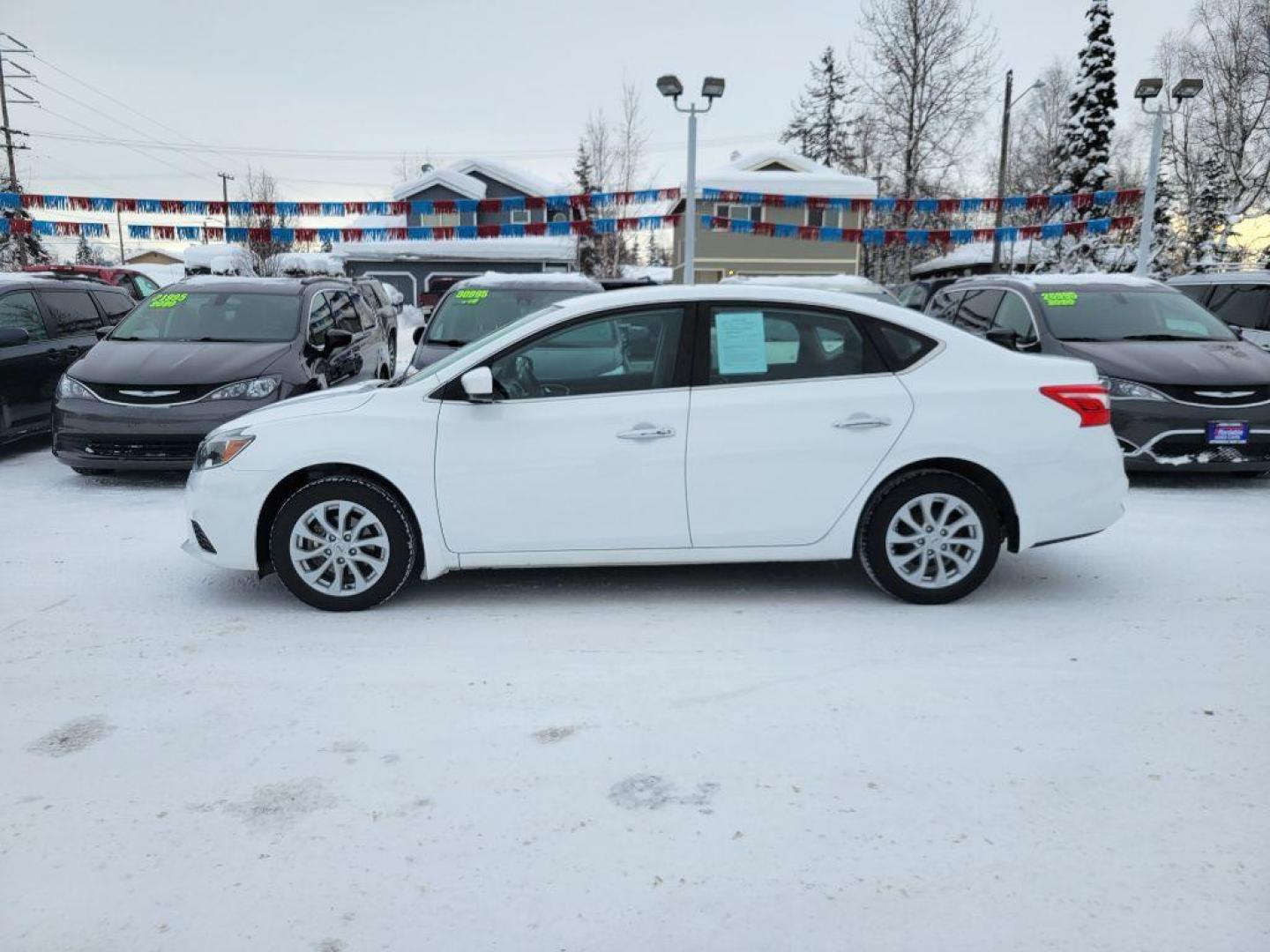 2019 WHITE NISSAN SENTRA S (3N1AB7AP6KY) with an 1.8L engine, Continuously Variable transmission, located at 929 East 8th Ave, Anchorage, AK, 99501, (907) 274-2277, 61.214783, -149.866074 - Photo#1