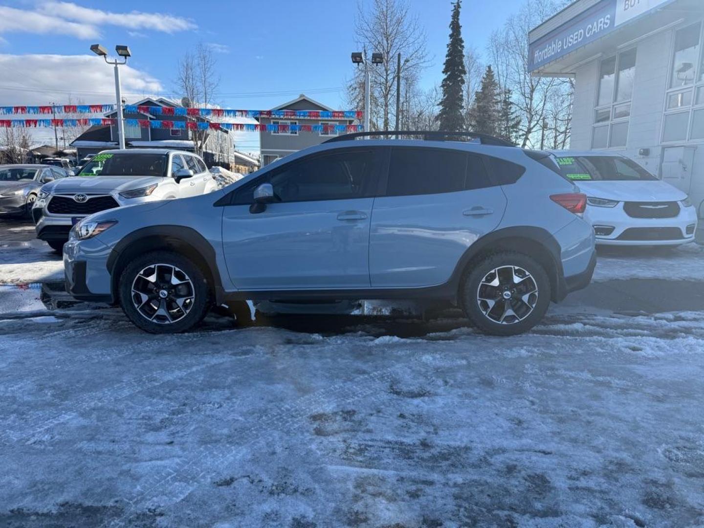 2018 BLUE SUBARU CROSSTREK PREMIUM (JF2GTABC8JH) with an 2.0L engine, 6-Speed Manual transmission, located at 929 East 8th Ave, Anchorage, AK, 99501, (907) 274-2277, 61.214783, -149.866074 - Photo#1