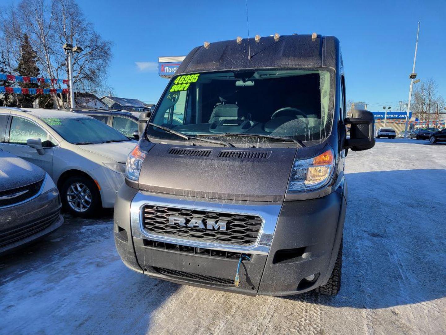 2021 BLACK RAM PROMASTER 2500 2500 HIGH (3C6LRVDGXME) with an 3.6L engine, Automatic transmission, located at 929 East 8th Ave, Anchorage, AK, 99501, (907) 274-2277, 61.214783, -149.866074 - Photo#0