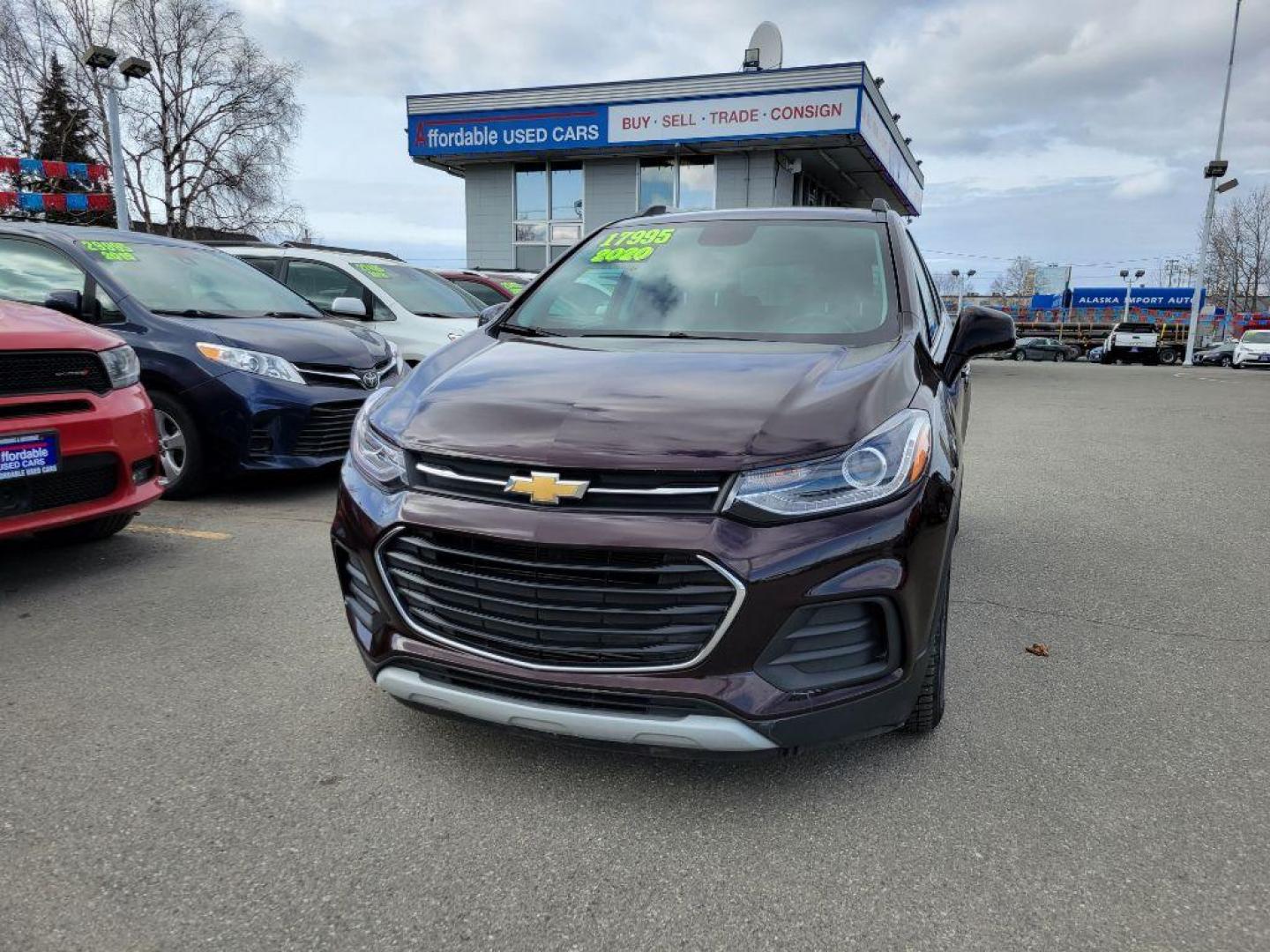 2020 RED CHEVROLET TRAX 1LT (KL7CJLSB7LB) with an 1.4L engine, Automatic transmission, located at 929 East 8th Ave, Anchorage, AK, 99501, (907) 274-2277, 61.214783, -149.866074 - Photo#0