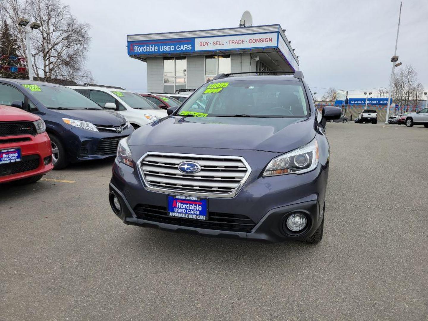 2017 BLUE SUBARU OUTBACK 2.5I PREMIUM (4S4BSACC7H3) with an 2.5L engine, Continuously Variable transmission, located at 929 East 8th Ave, Anchorage, AK, 99501, (907) 274-2277, 61.214783, -149.866074 - Photo#0