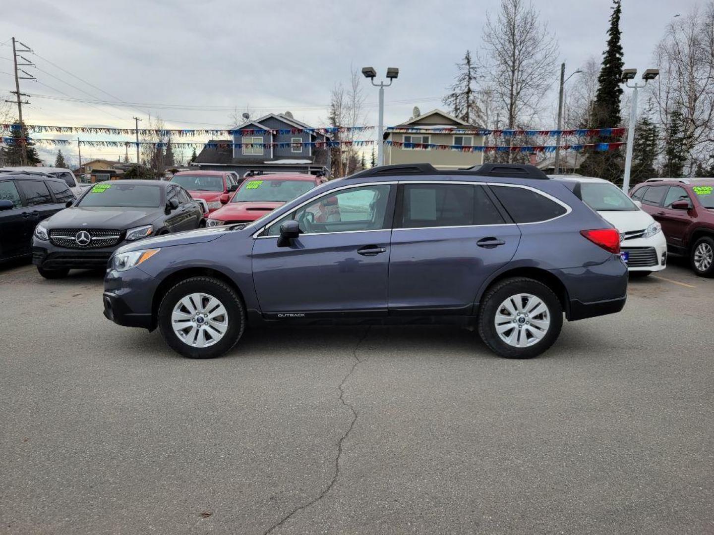 2017 BLUE SUBARU OUTBACK 2.5I PREMIUM (4S4BSACC7H3) with an 2.5L engine, Continuously Variable transmission, located at 929 East 8th Ave, Anchorage, AK, 99501, (907) 274-2277, 61.214783, -149.866074 - Photo#1