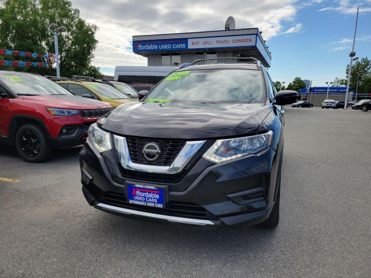 2020 BLACK NISSAN ROGUE S (KNMAT2MV9LP) with an 2.5L engine, Continuously Variable transmission, located at 929 East 8th Ave, Anchorage, AK, 99501, (907) 274-2277, 61.214783, -149.866074 - Photo#0