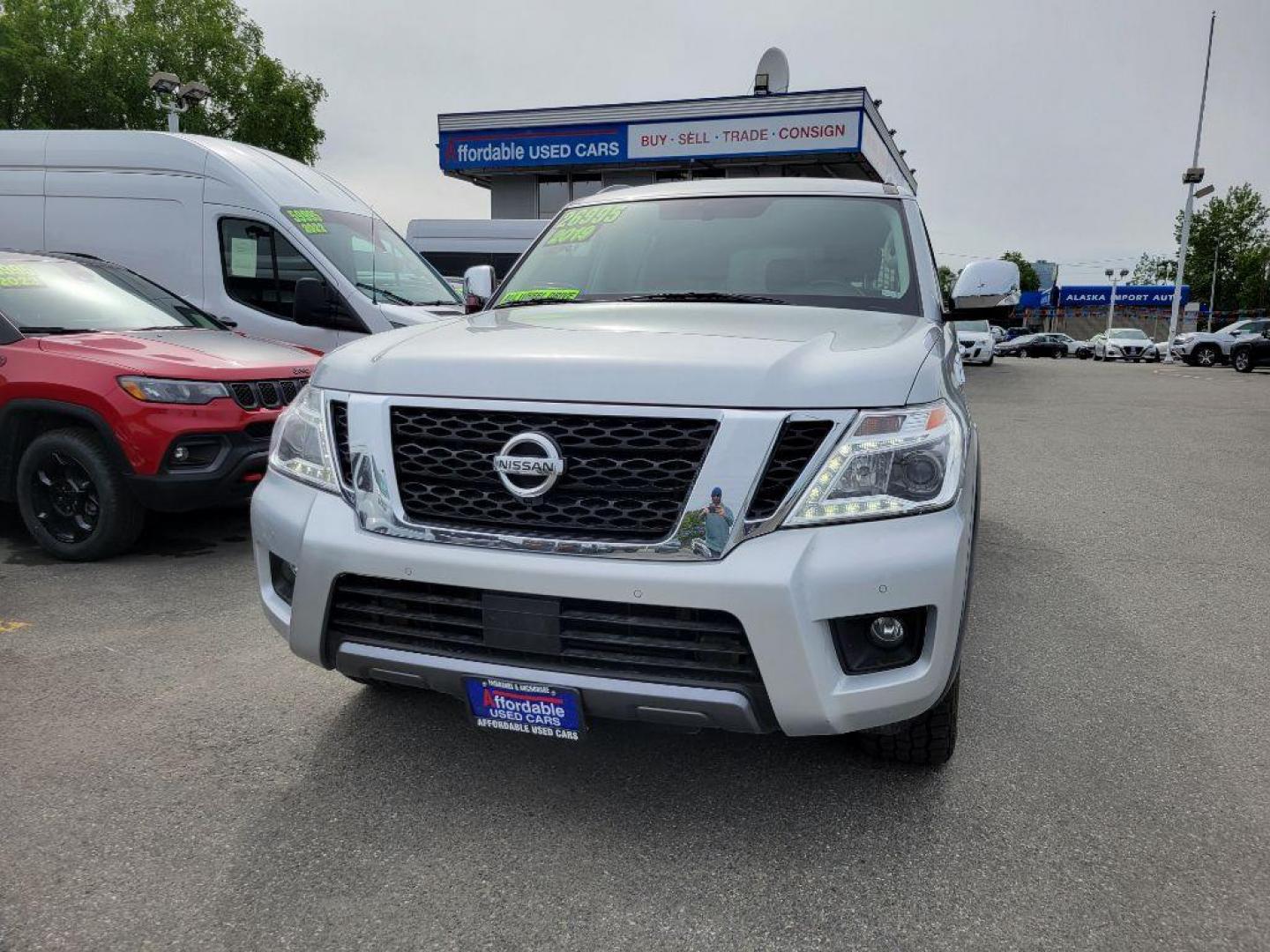 2019 SILVER NISSAN ARMADA SL (JN8AY2NC4K9) with an 5.6L engine, Automatic transmission, located at 929 East 8th Ave, Anchorage, AK, 99501, (907) 274-2277, 61.214783, -149.866074 - Photo#0