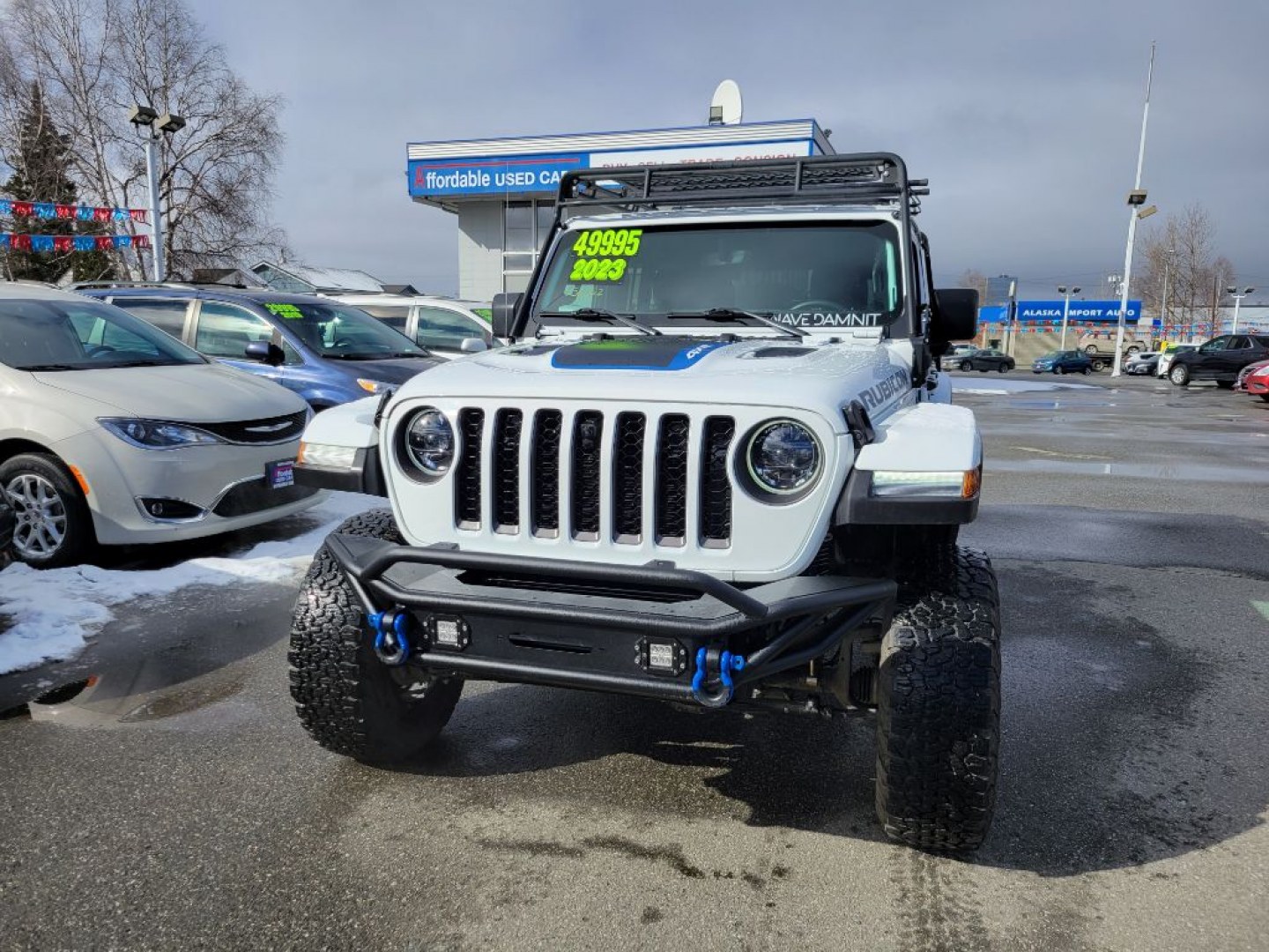 2023 WHITE JEEP WRANGLER RUBICON 4XE (1C4JJXR6XPW) with an 2.0L engine, Automatic transmission, located at 929 East 8th Ave, Anchorage, AK, 99501, (907) 274-2277, 61.214783, -149.866074- Photo#0