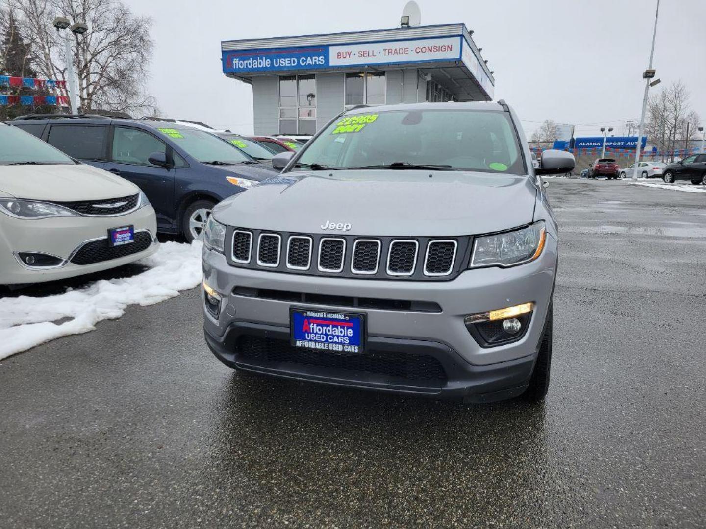 2021 GRY JEEP COMPASS LATITUDE (3C4NJDBB6MT) with an 2.4L engine, Automatic transmission, located at 929 East 8th Ave, Anchorage, AK, 99501, (907) 274-2277, 61.214783, -149.866074 - Photo#0