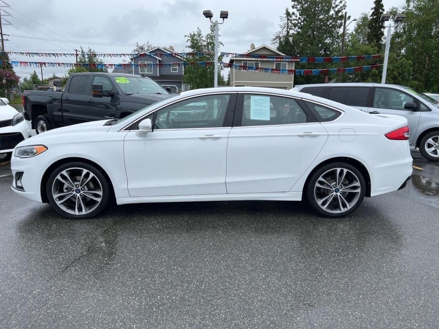 2020 WHITE FORD FUSION TITANIUM (3FA6P0D99LR) with an 2.0L engine, Automatic transmission, located at 929 East 8th Ave, Anchorage, AK, 99501, (907) 274-2277, 61.214783, -149.866074 - Photo#1