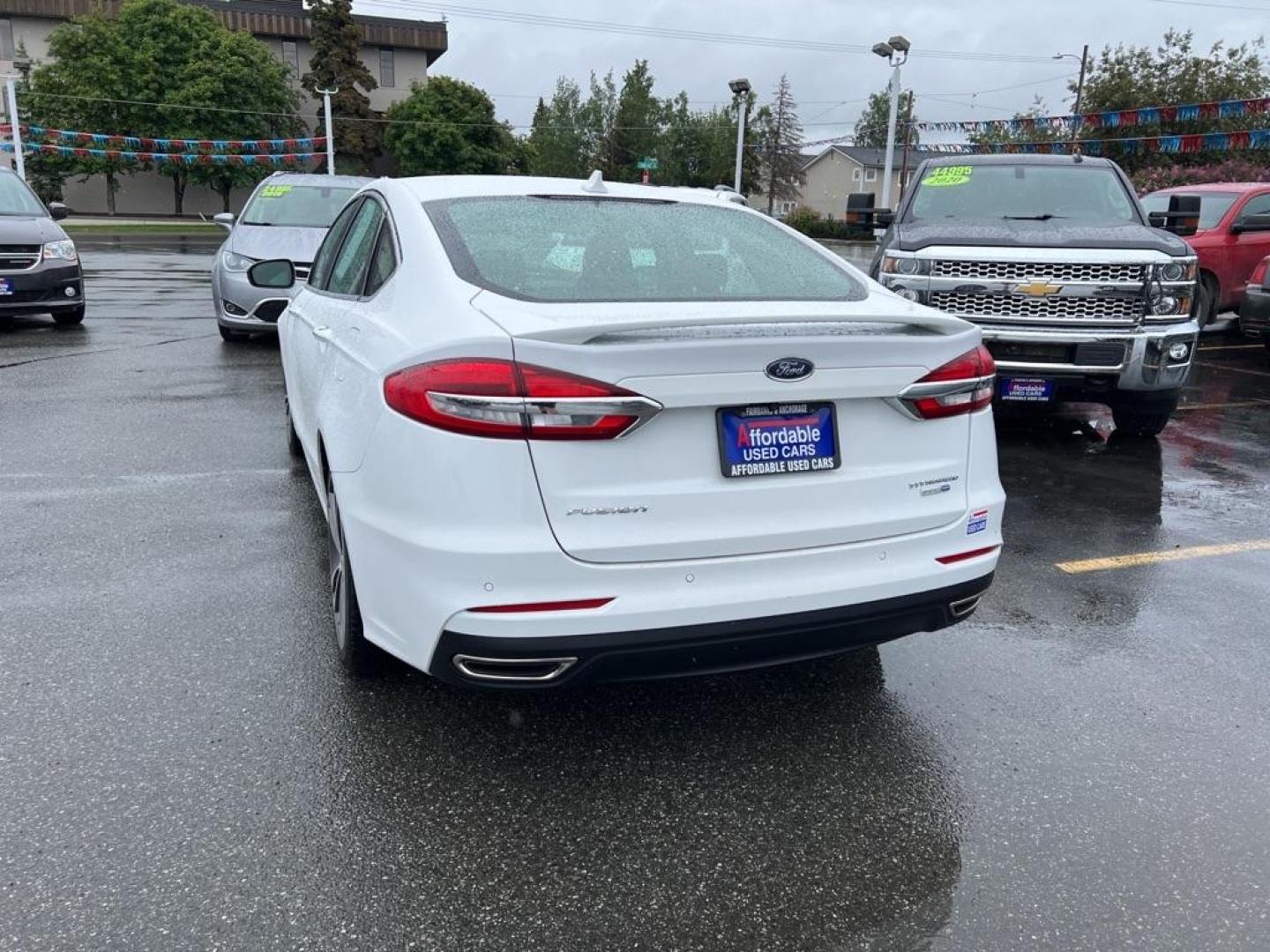 2020 WHITE FORD FUSION TITANIUM (3FA6P0D99LR) with an 2.0L engine, Automatic transmission, located at 929 East 8th Ave, Anchorage, AK, 99501, (907) 274-2277, 61.214783, -149.866074 - Photo#2