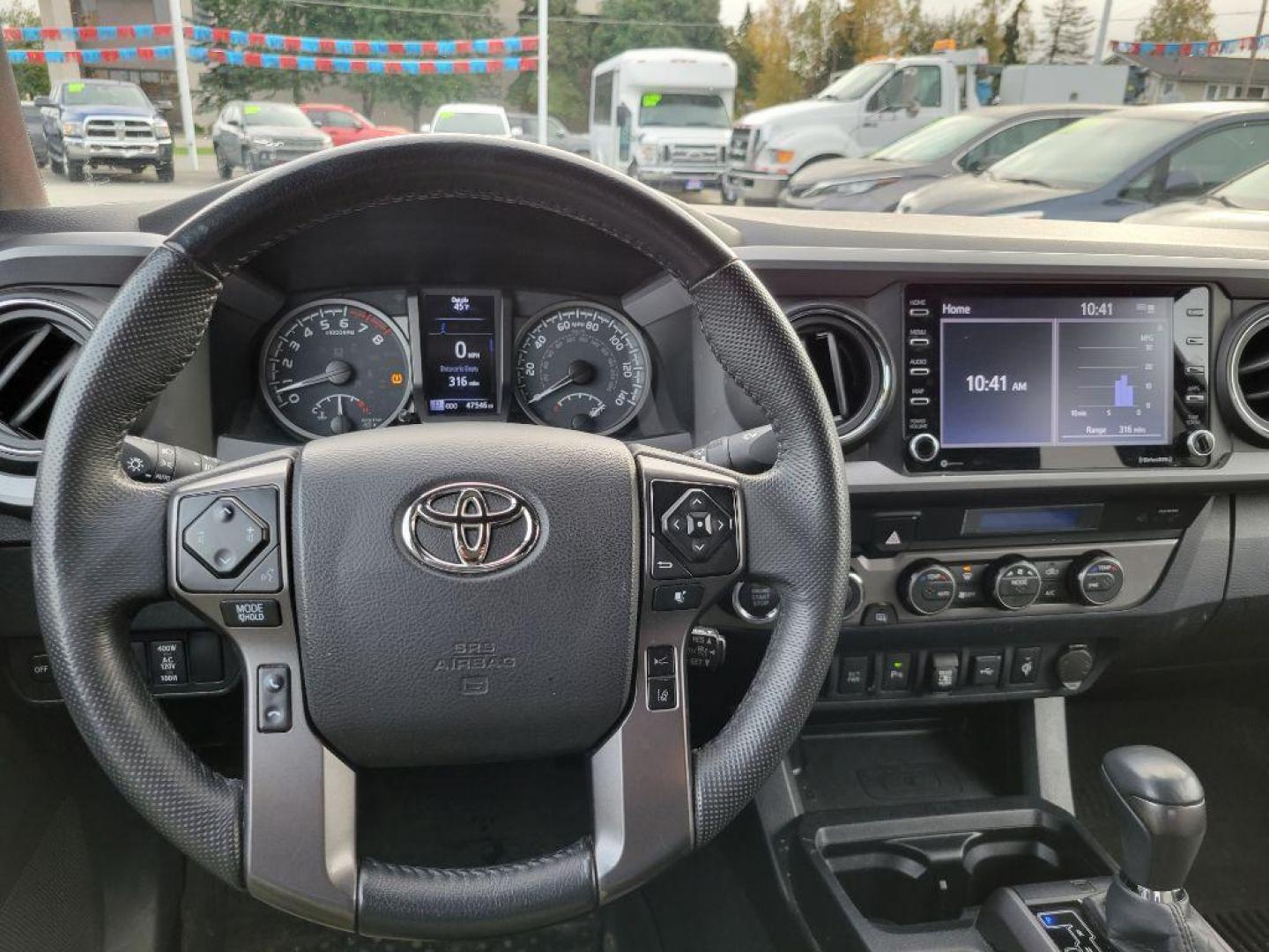 2021 RED TOYOTA TACOMA TRD DOUBLE CAB (3TMCZ5AN7MM) with an 3.5L engine, Automatic transmission, located at 929 East 8th Ave, Anchorage, AK, 99501, (907) 274-2277, 61.214783, -149.866074 - Photo#4