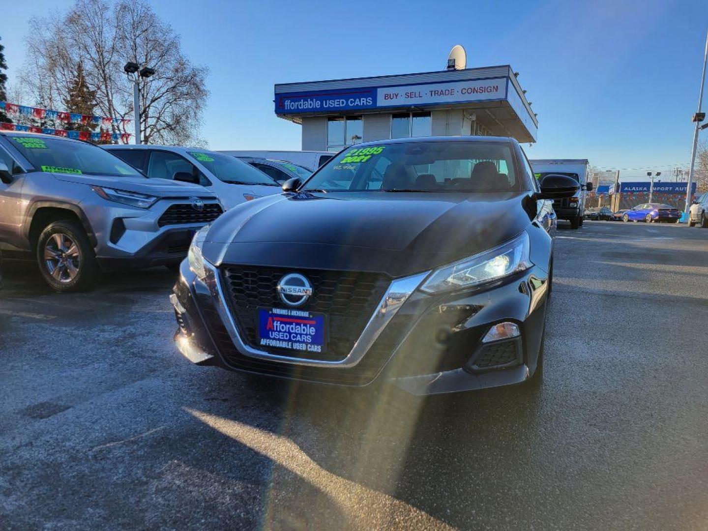 2021 BLACK NISSAN ALTIMA SV SV (1N4BL4DV8MN) with an 2.5L engine, Continuously Variable transmission, located at 929 East 8th Ave, Anchorage, AK, 99501, (907) 274-2277, 61.214783, -149.866074 - Photo#0