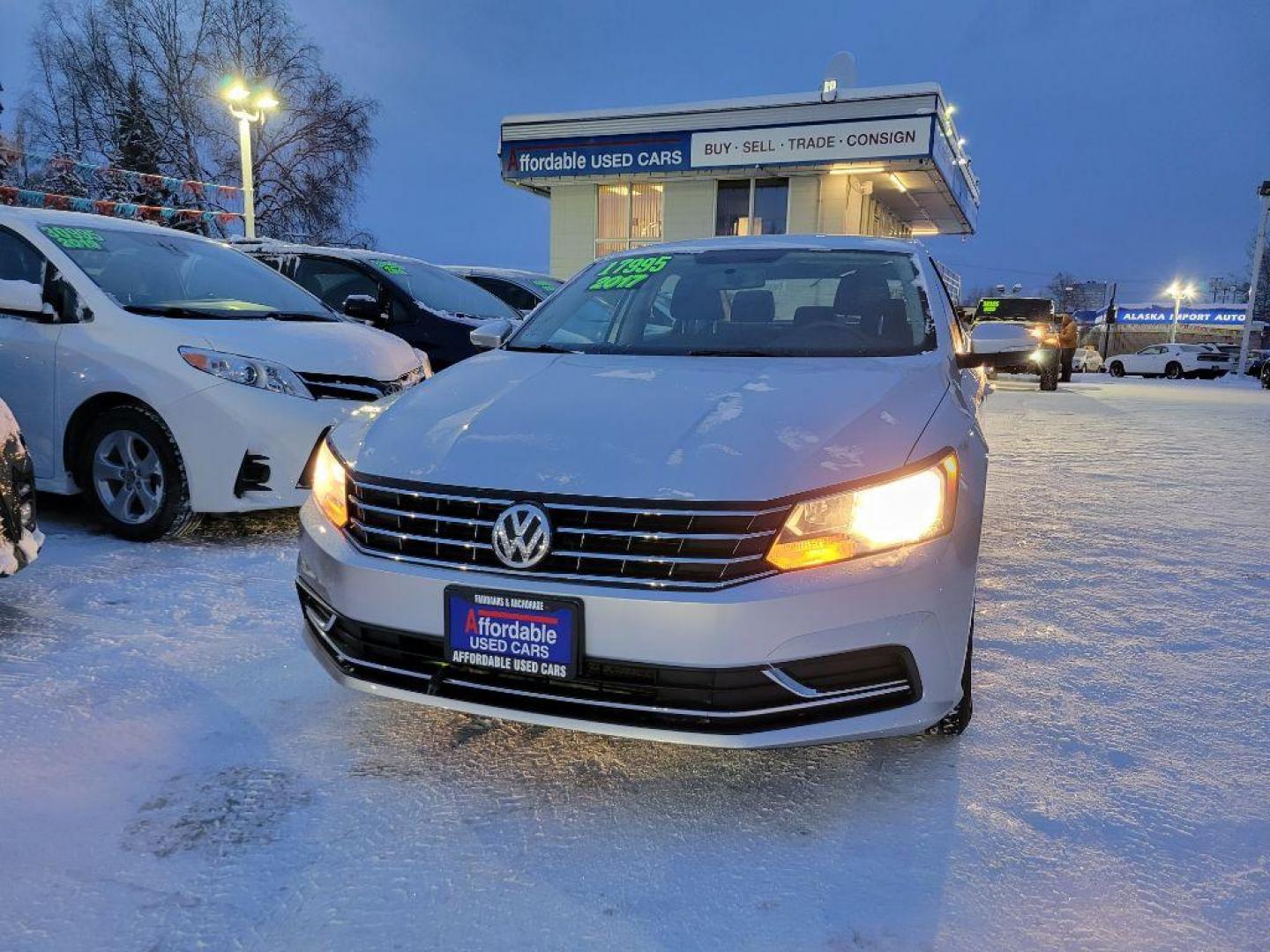 2017 SILVER VOLKSWAGEN PASSAT S (1VWAT7A37HC) with an 1.8L engine, Automatic transmission, located at 929 East 8th Ave, Anchorage, AK, 99501, (907) 274-2277, 61.214783, -149.866074 - Photo#0