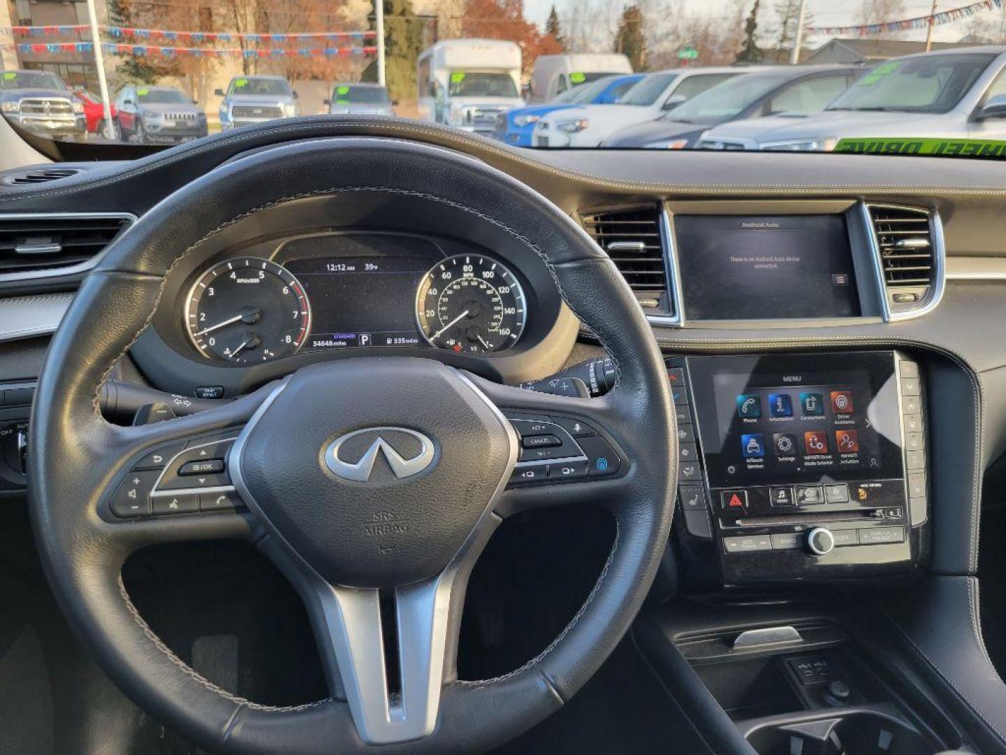 2021 BLACK INFINITI QX50 LUXE LUXE (3PCAJ5BB7MF) with an 2.0L engine, Continuously Variable transmission, located at 929 East 8th Ave, Anchorage, AK, 99501, (907) 274-2277, 61.214783, -149.866074 - Photo#4