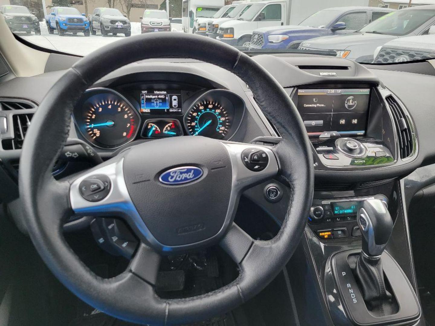 2015 RED FORD ESCAPE TITANIUM (1FMCU9JX9FU) with an 1.6L engine, Automatic transmission, located at 929 East 8th Ave, Anchorage, AK, 99501, (907) 274-2277, 61.214783, -149.866074 - Photo#4