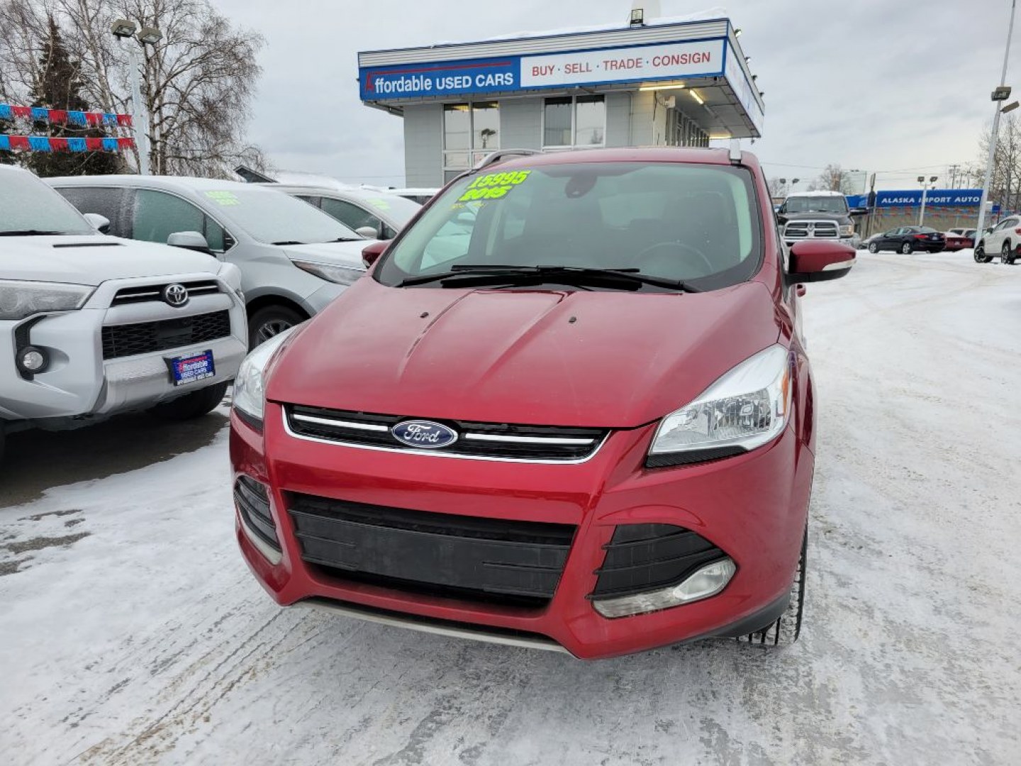 2015 RED FORD ESCAPE TITANIUM (1FMCU9JX9FU) with an 1.6L engine, Automatic transmission, located at 929 East 8th Ave, Anchorage, AK, 99501, (907) 274-2277, 61.214783, -149.866074- Photo#0