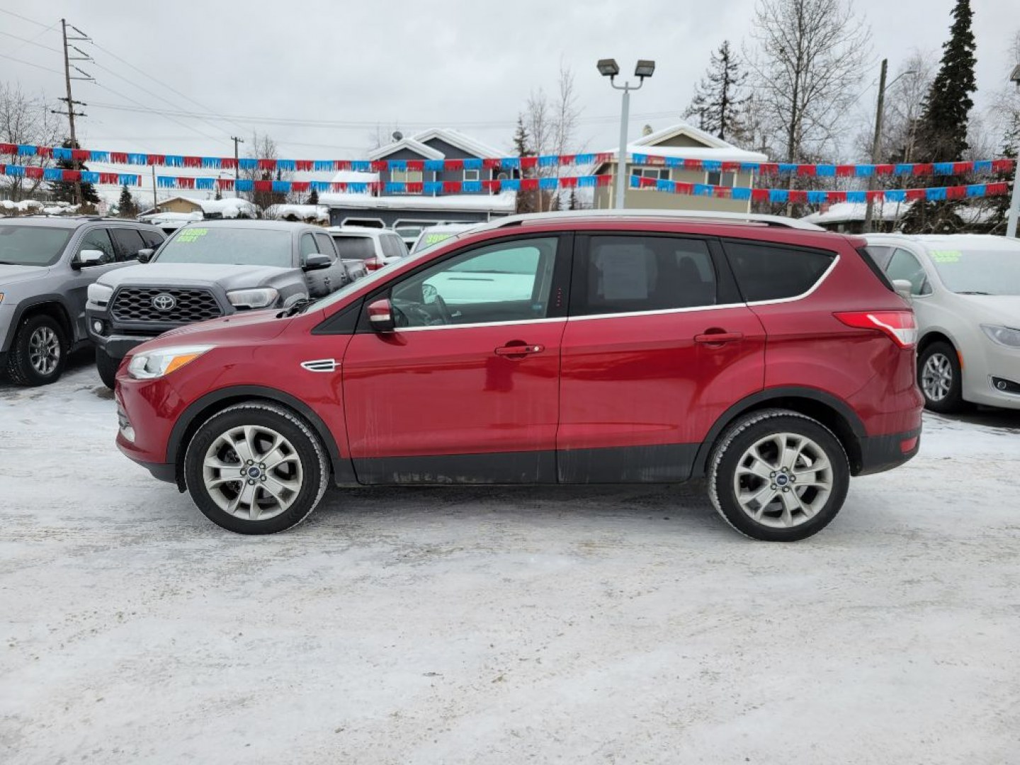 2015 RED FORD ESCAPE TITANIUM (1FMCU9JX9FU) with an 1.6L engine, Automatic transmission, located at 929 East 8th Ave, Anchorage, AK, 99501, (907) 274-2277, 61.214783, -149.866074- Photo#1