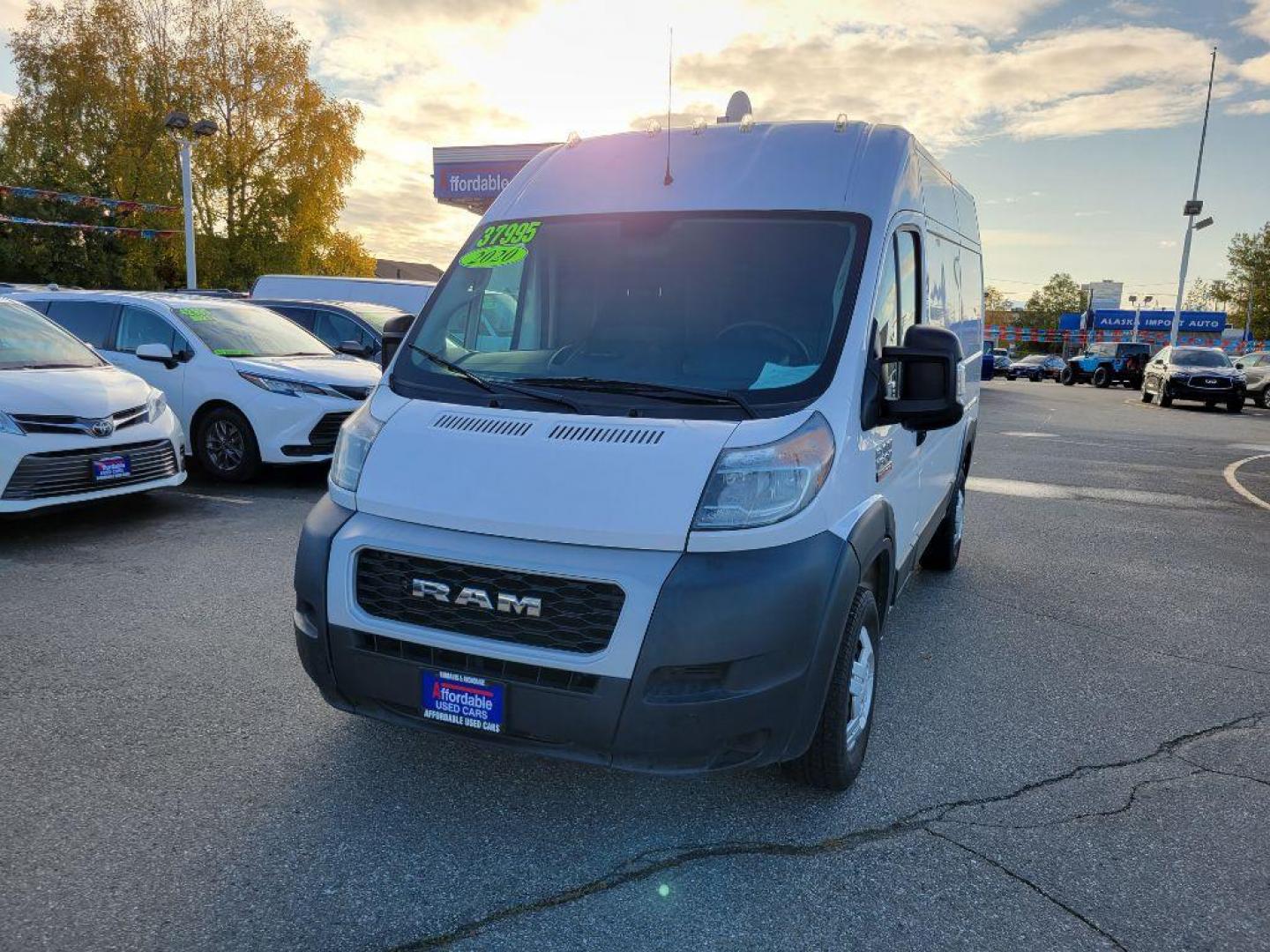 2020 WHITE RAM PROMASTER 1500 1500 HIGH (3C6TRVBG3LE) with an 3.6L engine, Automatic transmission, located at 929 East 8th Ave, Anchorage, AK, 99501, (907) 274-2277, 61.214783, -149.866074 - Photo#0