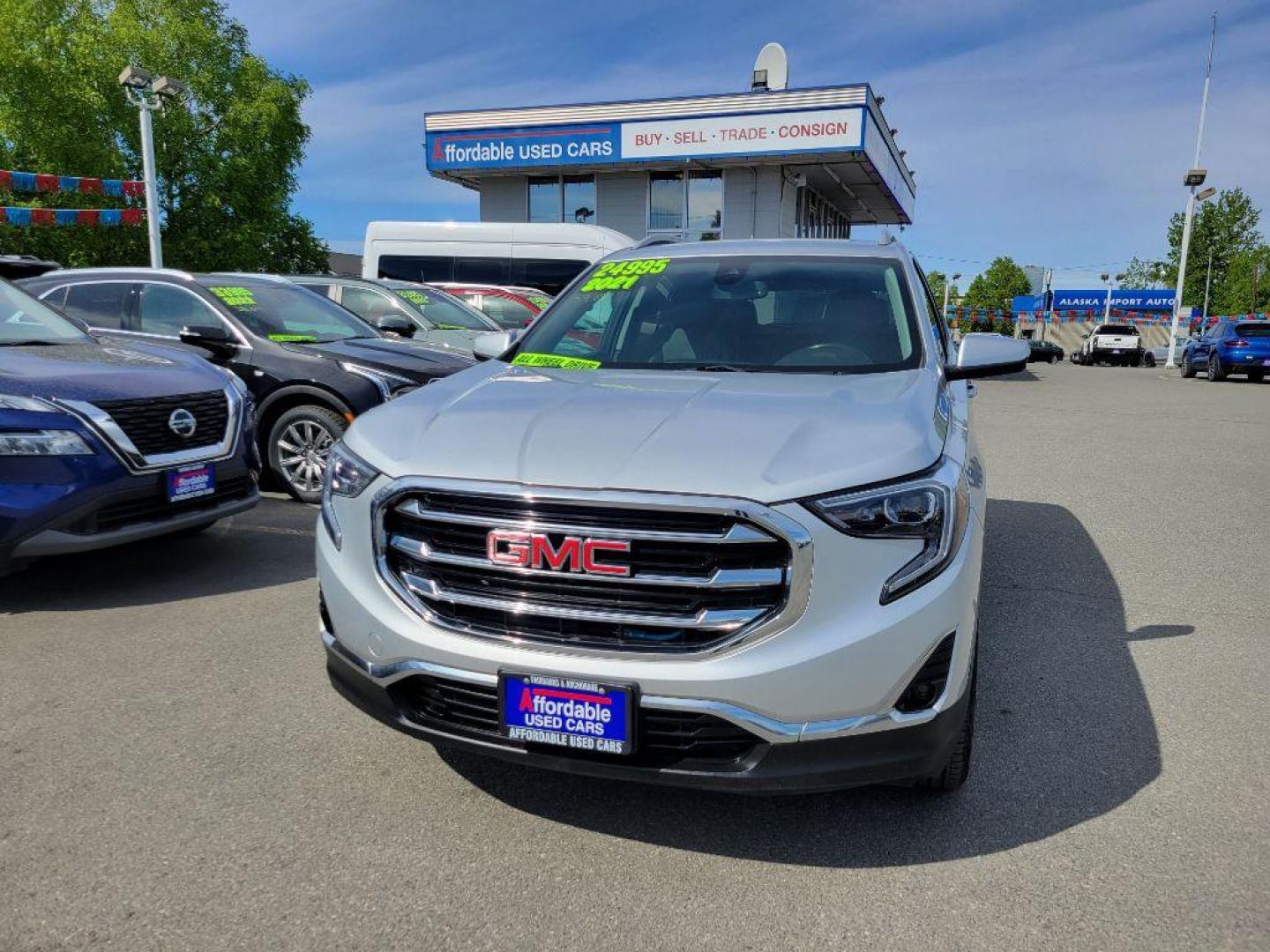 2021 SILVER GMC TERRAIN SLT (3GKALVEV9ML) with an 1.5L engine, Automatic transmission, located at 929 East 8th Ave, Anchorage, AK, 99501, (907) 274-2277, 61.214783, -149.866074 - Photo#0