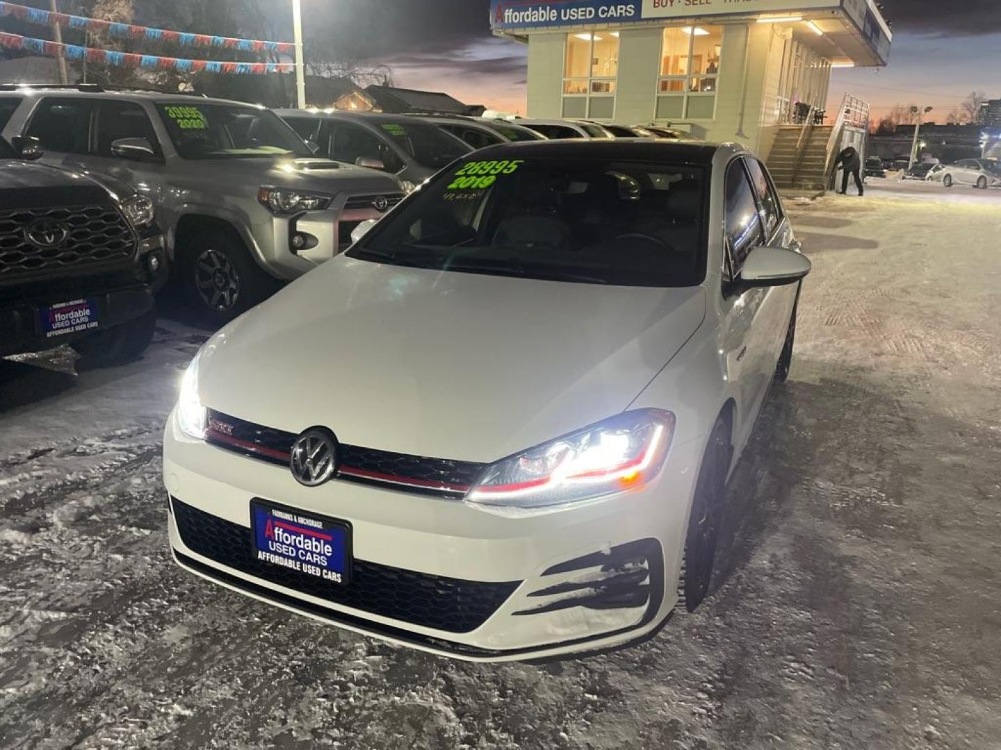 2019 WHITE VOLKSWAGEN GTI S (3VW6T7AU9KM) with an 2.0L engine, Automatic transmission, located at 929 East 8th Ave, Anchorage, AK, 99501, (907) 274-2277, 61.214783, -149.866074 - Photo#0