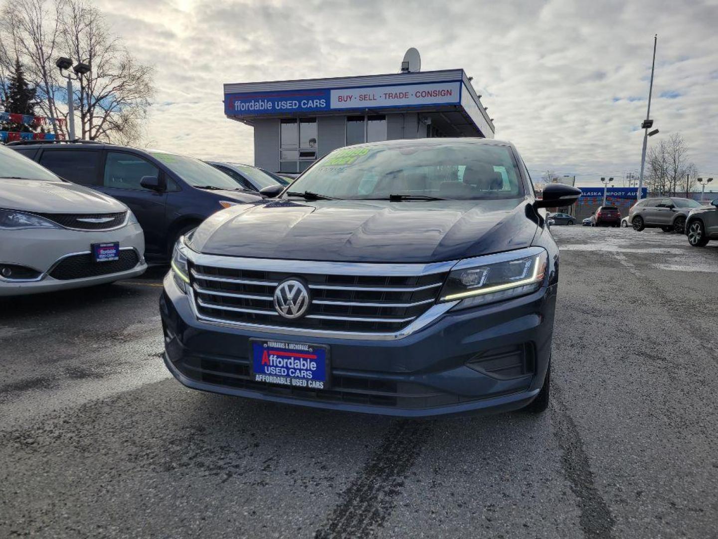 2021 BLUE VOLKSWAGEN PASSAT SE (1VWSA7A3XMC) with an 2.0L engine, Automatic transmission, located at 929 East 8th Ave, Anchorage, AK, 99501, (907) 274-2277, 61.214783, -149.866074 - Photo#0