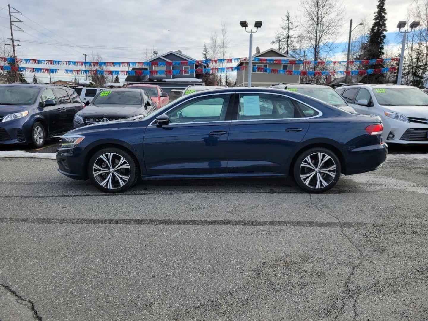 2021 BLUE VOLKSWAGEN PASSAT SE (1VWSA7A3XMC) with an 2.0L engine, Automatic transmission, located at 929 East 8th Ave, Anchorage, AK, 99501, (907) 274-2277, 61.214783, -149.866074 - Photo#1