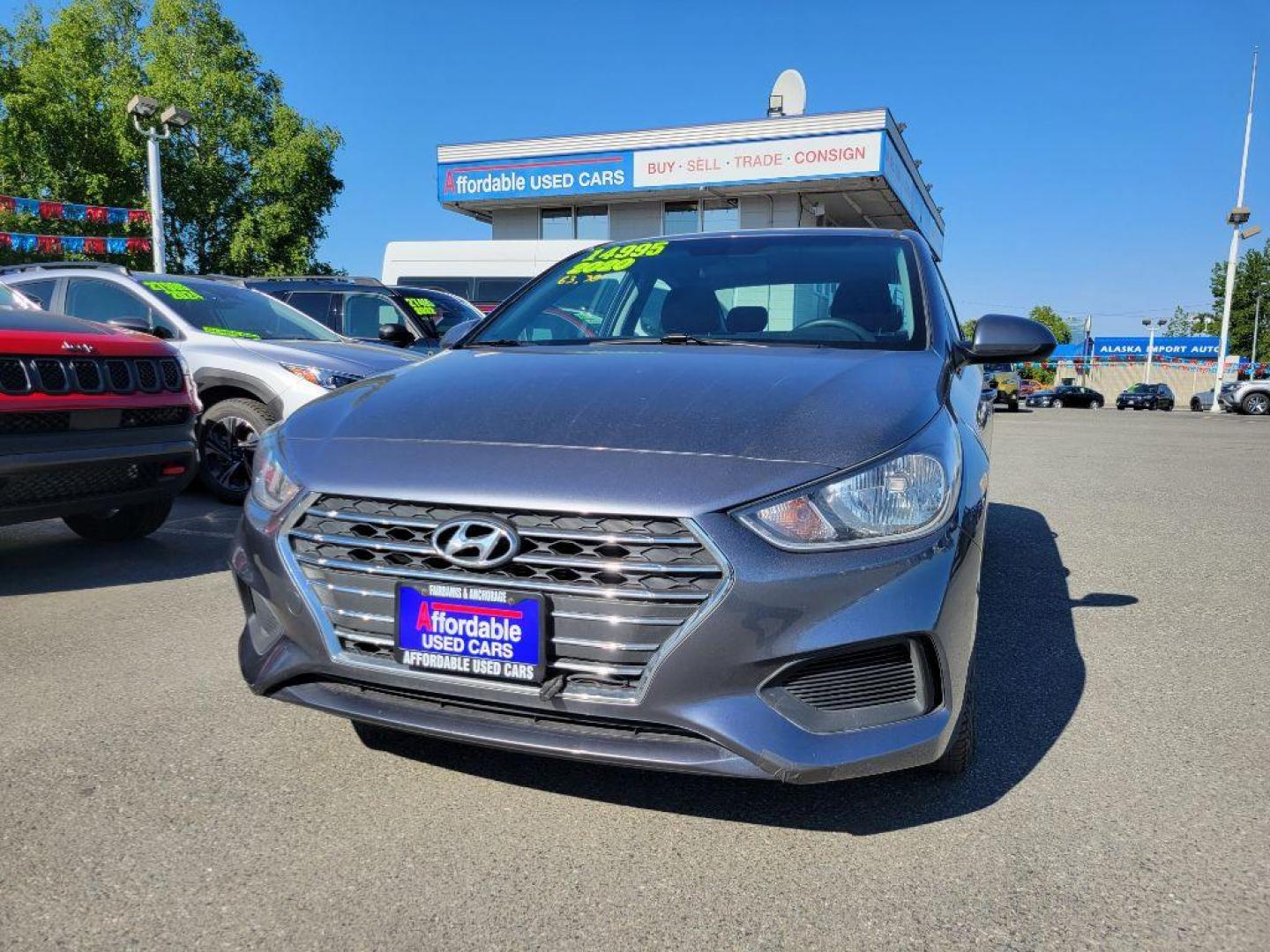 2020 GRAY HYUNDAI ACCENT SE (3KPC24A65LE) with an 1.6L engine, Continuously Variable transmission, located at 929 East 8th Ave, Anchorage, AK, 99501, (907) 274-2277, 61.214783, -149.866074 - Photo#0