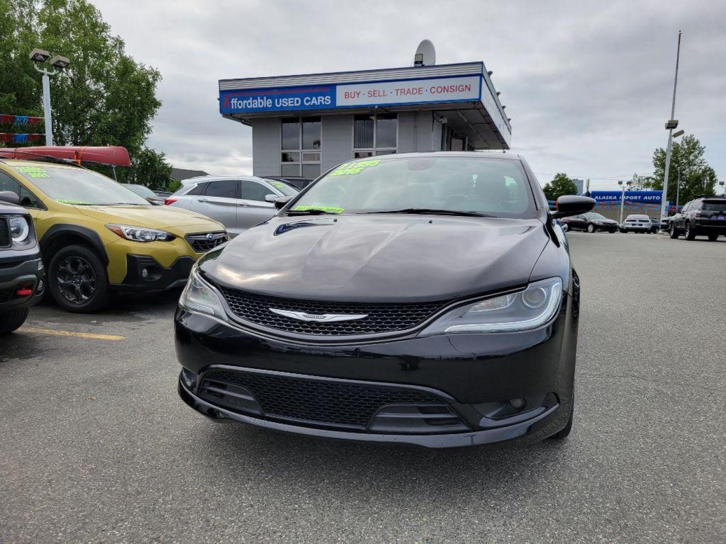 2015 BLACK CHRYSLER 200 S (1C3CCCDG3FN) with an 3.6L engine, Automatic transmission, located at 929 East 8th Ave, Anchorage, AK, 99501, (907) 274-2277, 61.214783, -149.866074 - Photo#0