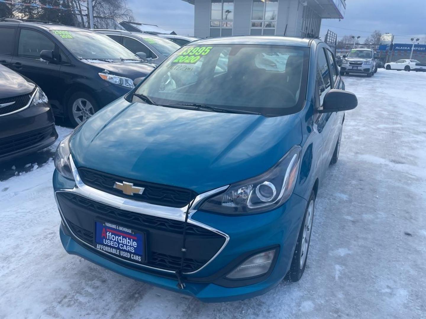 2020 BLUE CHEVROLET SPARK LS (KL8CB6SA6LC) with an 1.4L engine, Continuously Variable transmission, located at 929 East 8th Ave, Anchorage, AK, 99501, (907) 274-2277, 61.214783, -149.866074 - Photo#0