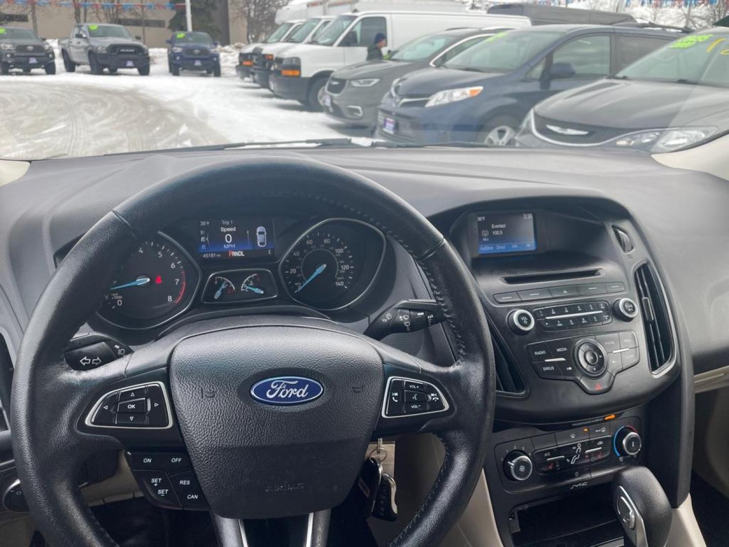 2017 TAN FORD FOCUS SE (1FADP3F25HL) with an 2.0L engine, Automatic transmission, located at 929 East 8th Ave, Anchorage, AK, 99501, (907) 274-2277, 61.214783, -149.866074 - Photo#4