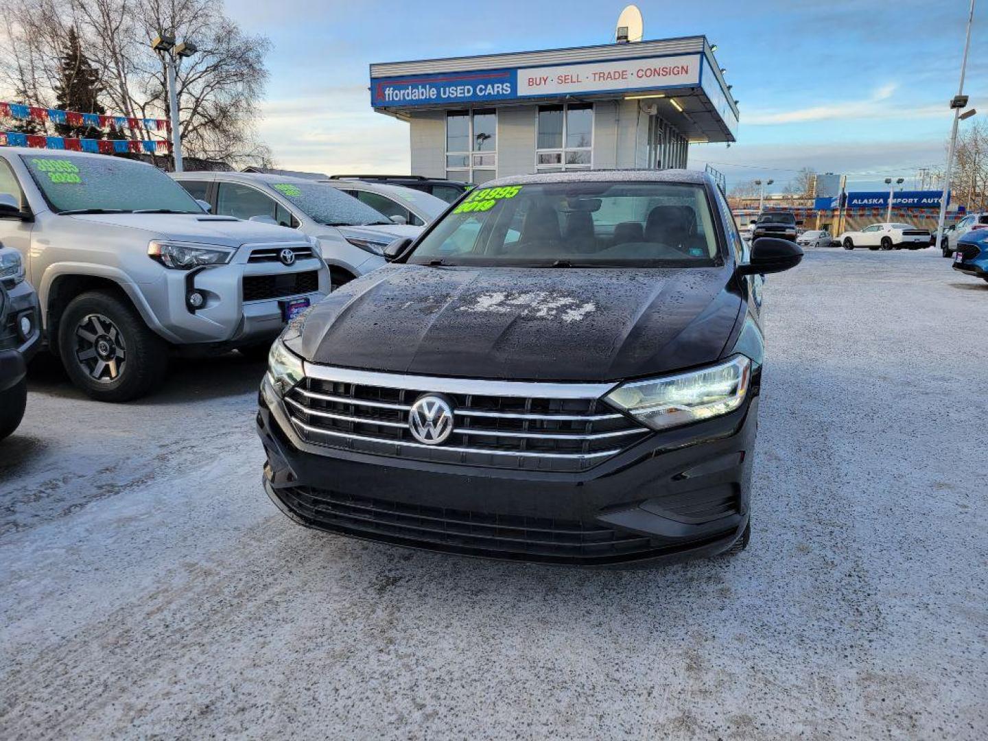 2019 BLACK VOLKSWAGEN JETTA SE (3VWC57BU7KM) with an 1.4L engine, Automatic transmission, located at 929 East 8th Ave, Anchorage, AK, 99501, (907) 274-2277, 61.214783, -149.866074 - Photo#0