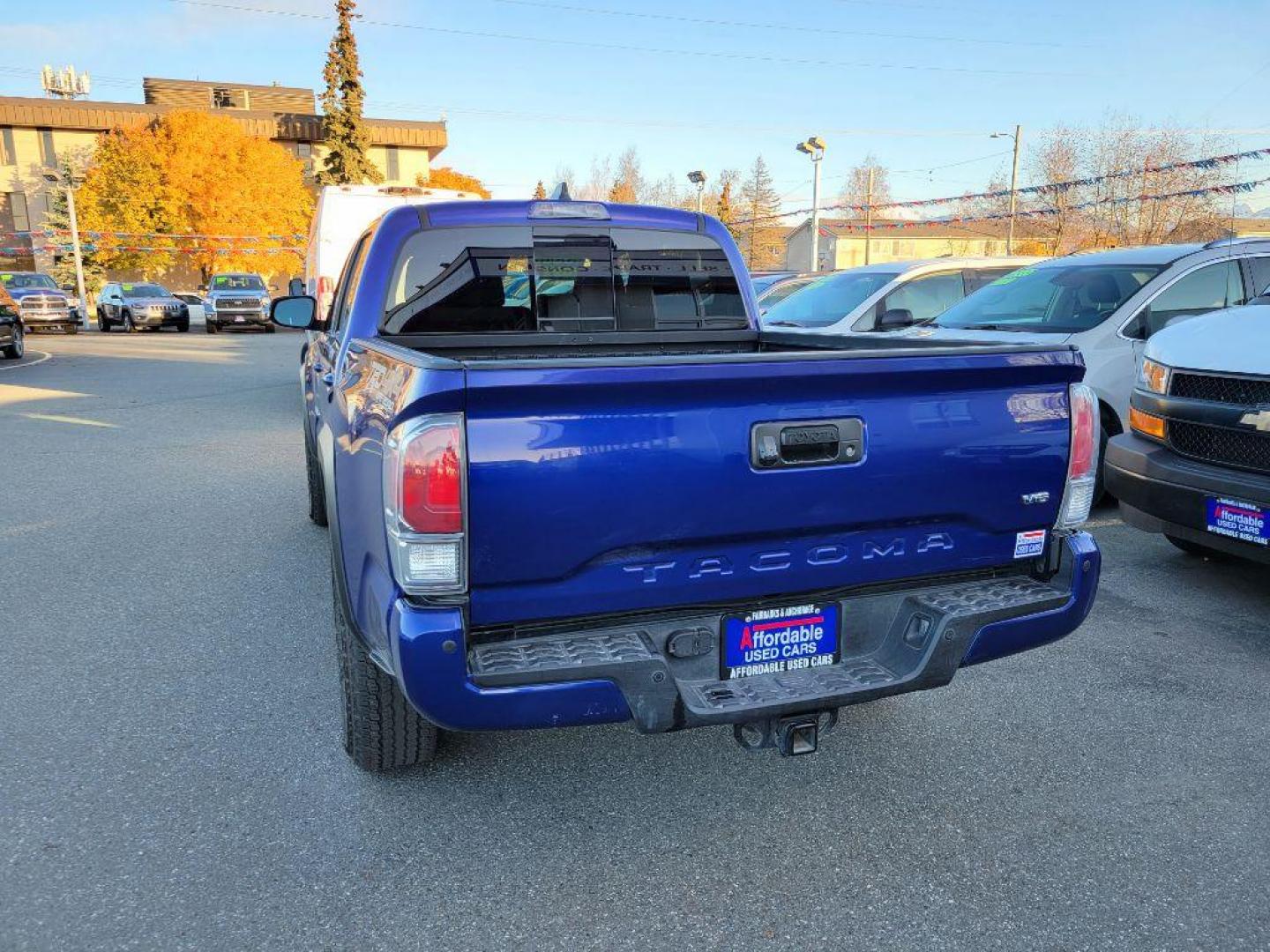 2022 BLUE TOYOTA TACOMA TRD DOUBLE CAB (3TMCZ5AN5NM) with an 3.5L engine, Automatic transmission, located at 929 East 8th Ave, Anchorage, AK, 99501, (907) 274-2277, 61.214783, -149.866074 - Photo#2