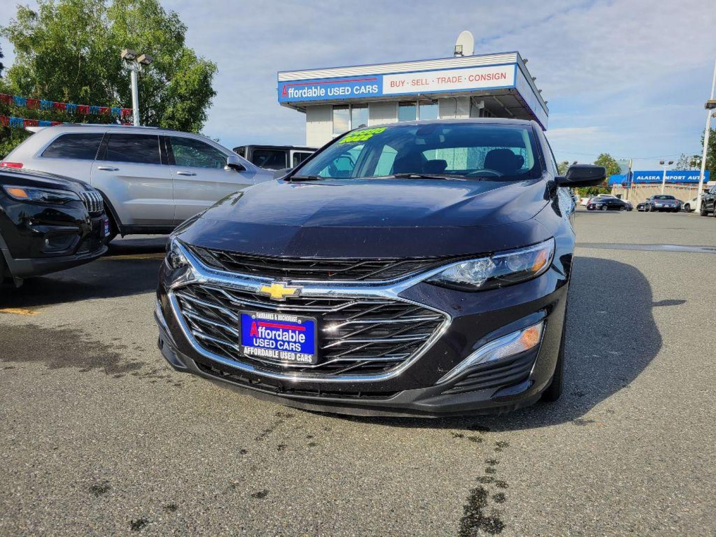 2022 BLACK CHEVROLET MALIBU LS (1G1ZB5ST0NF) with an 1.5L engine, Automatic transmission, located at 929 East 8th Ave, Anchorage, AK, 99501, (907) 274-2277, 61.214783, -149.866074 - Photo#0