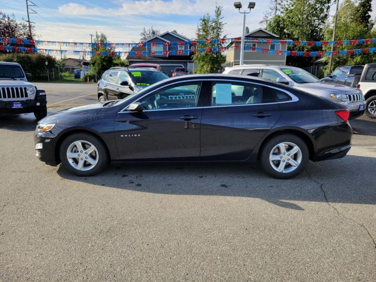 2022 BLACK CHEVROLET MALIBU LS (1G1ZB5ST0NF) with an 1.5L engine, Automatic transmission, located at 929 East 8th Ave, Anchorage, AK, 99501, (907) 274-2277, 61.214783, -149.866074 - Photo#1