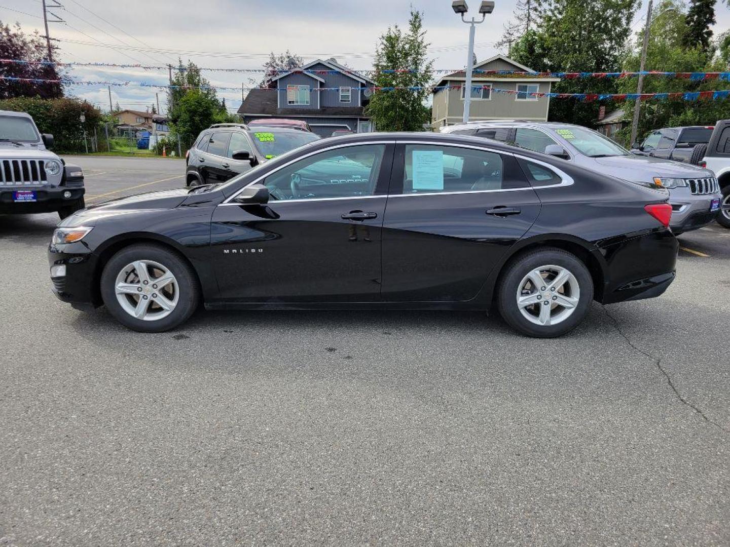 2022 BLACK CHEVROLET MALIBU LS (1G1ZB5ST5NF) with an 1.5L engine, Automatic transmission, located at 929 East 8th Ave, Anchorage, AK, 99501, (907) 274-2277, 61.214783, -149.866074 - Photo#1