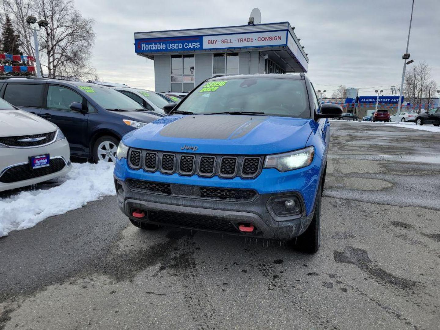 2023 BLUE JEEP COMPASS TRAILHAWK (3C4NJDDN6PT) with an 2.0L engine, Automatic transmission, located at 929 East 8th Ave, Anchorage, AK, 99501, (907) 274-2277, 61.214783, -149.866074 - Photo#0