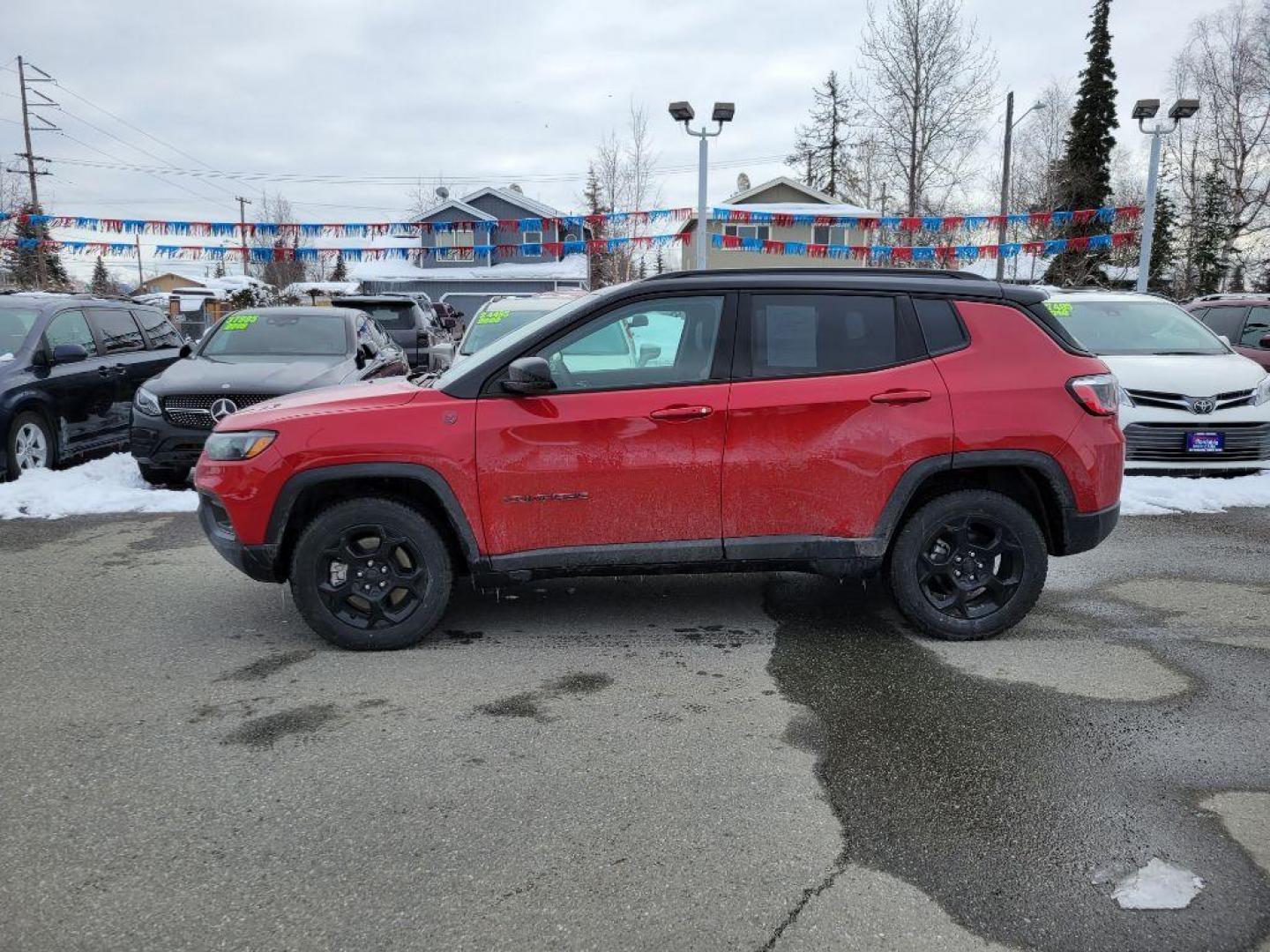 2023 RED JEEP COMPASS TRAILHAWK (3C4NJDDN0PT) with an 2.0L engine, Automatic transmission, located at 929 East 8th Ave, Anchorage, AK, 99501, (907) 274-2277, 61.214783, -149.866074 - Photo#1