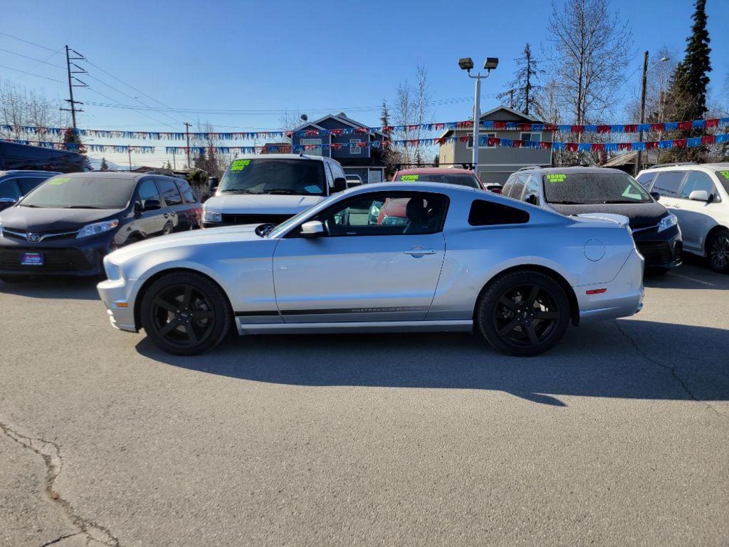 2013 SILVER FORD MUSTANG (1ZVBP8AM5D5) with an 3.7L engine, 6-Speed Manual transmission, located at 929 East 8th Ave, Anchorage, AK, 99501, (907) 274-2277, 61.214783, -149.866074 - Photo#1