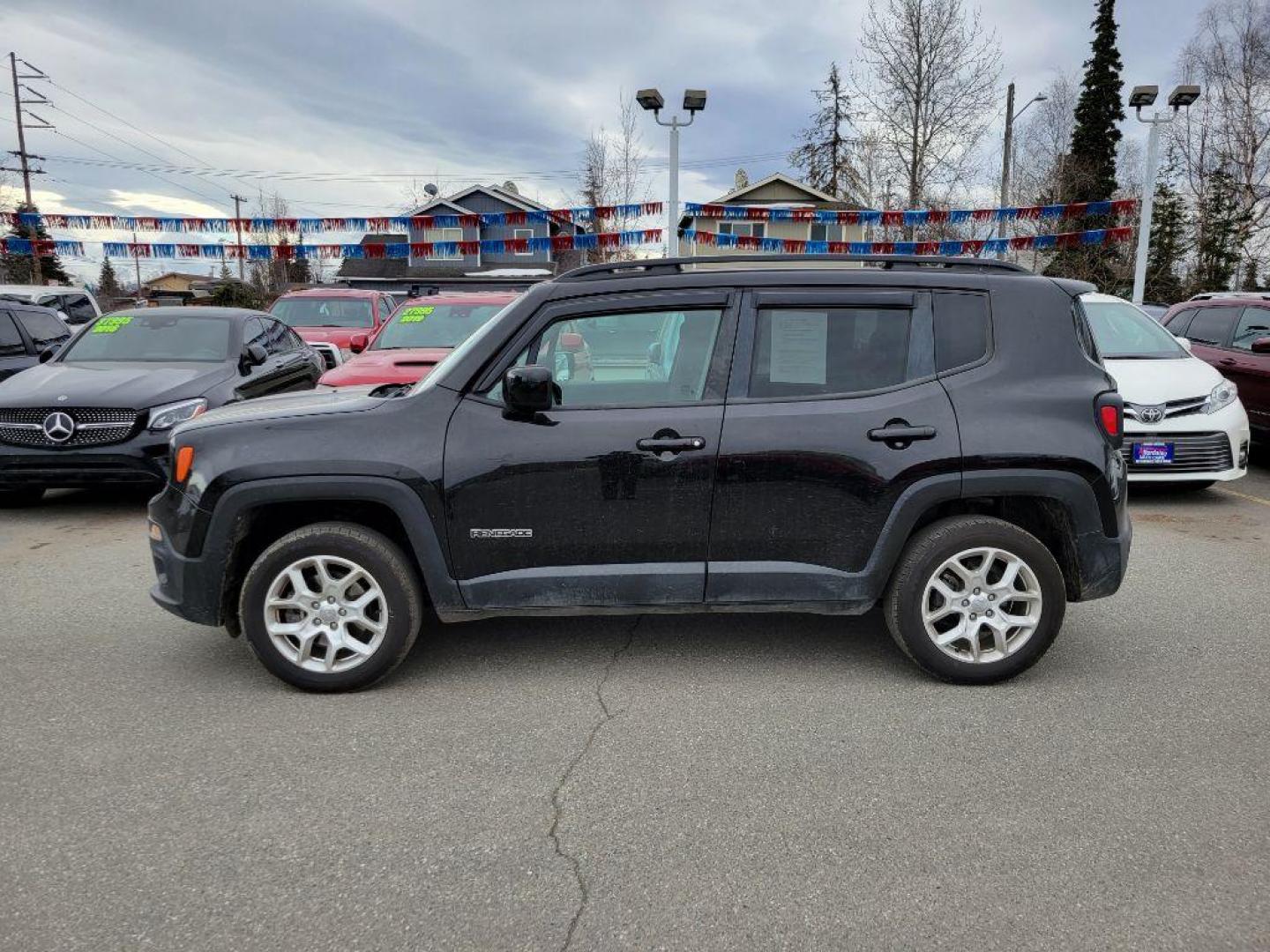 2017 BLACK JEEP RENEGADE LATITUDE (ZACCJBBB4HP) with an 2.4L engine, Automatic transmission, located at 929 East 8th Ave, Anchorage, AK, 99501, (907) 274-2277, 61.214783, -149.866074 - Photo#1